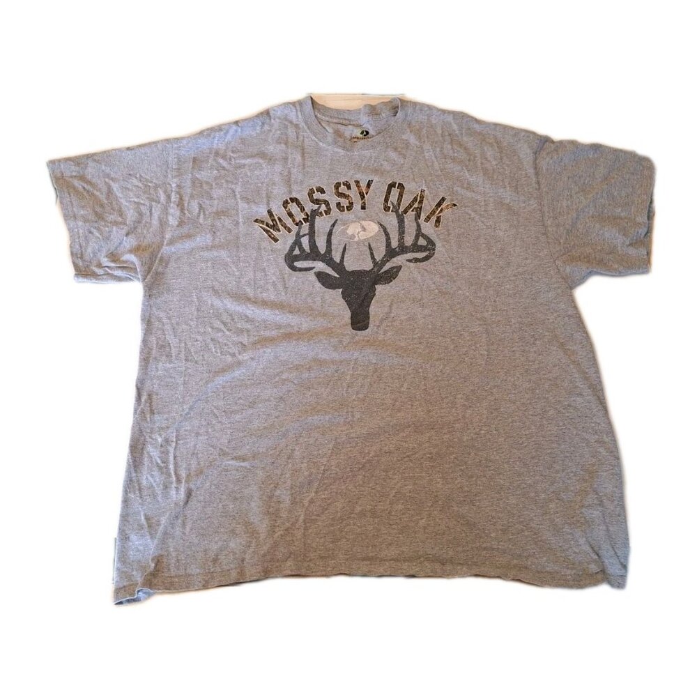 Mossy Oak Men's 2XL Gray Tee Shirt